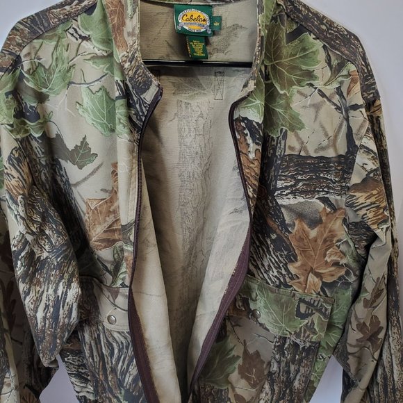 Vintage Cabelas Realtree Camo Zip Front Bomber Jacket Made In Canada Size Large. - Picture 7 of 9